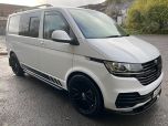 VOLKSWAGEN TRANSPORTER T6.1 TDI 110PS 6 SEAT KOMBI BLACK EDITION SWB IN CANDY WHITE - EURO SIX - DONE ONLY 263 MILES!  - 2706 - 2